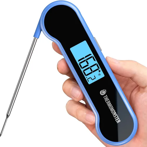 Vista 14 de Termómetro digital de lectura instantánea de 0.5 segundos para carne con precisión de ± 0.5 ℉, termómetro de alimentos para cocinar utensilios