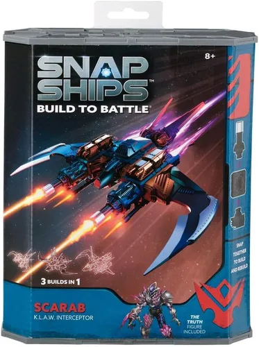 Vista 8 de Snap Ships Scarab K.L.A.W. Interceptor - Juguete de construcción para construcción personalizada y juego de batalla, a partir de 8 años