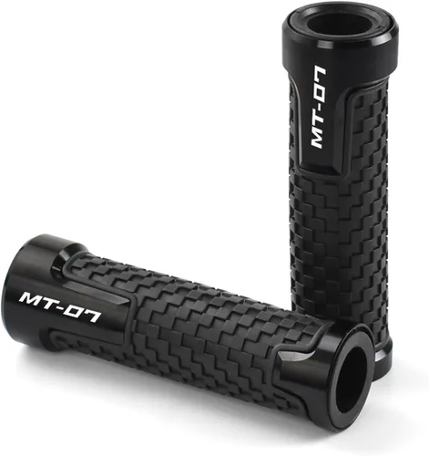 Vista 4 de Manillar de motocicleta MT-07 para Yamaha MT07 MT FZ 07 2016-2019 2020 2021 FZ07 motocicleta antideslizante Agarres de manillar de motocicleta Negro