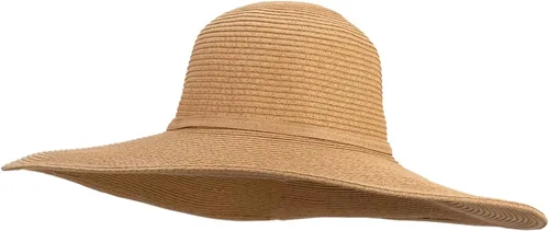 Vista 6 de Jeanne Simmons Sombrero de ala de alambre extra ancha UPF 50+ para mujer de 6 pulgadas Canela
