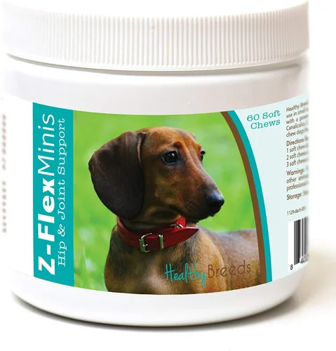 Vista 46 de Healthy Breeds Affenpinscher Z-Flex Minis - Masticables suaves para cadera y articulaciones, 60
