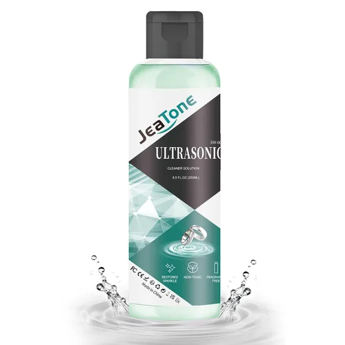 Vista 10 de JeaTone Limpiador ultrasónico de joyas, máquina profesional de limpieza ultrasónica de 46 KHz para anillos, anteojos, retenedores, dentaduras