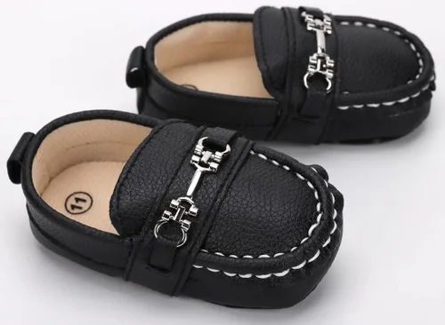 Vista 6 de Zapatos para bebés y niñas, mocasines Oxford para recién nacidos, adorables zapatos de cuna para niños pequeños, zapatos de cuna para precaminantes