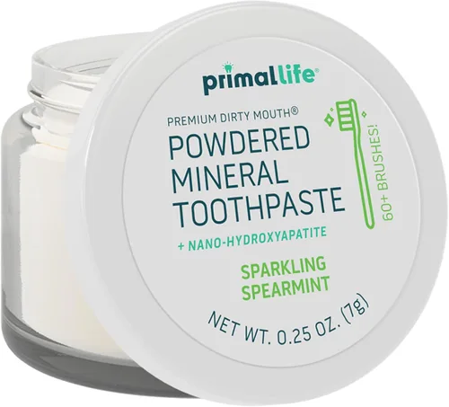 Vista 6 de Primal Life Organics - Dirty Mouth Polvo Dental, Polvo de Limpieza Dental, Aceites Esenciales Saborizados con Caolín Natural y Arcilla de Bentonita