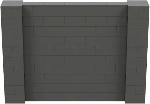 Vista 114 de EverBlock Kit de pared de 5 x 4 pies Bloques de construcción modulares Sistema de pared para edificios, pantallas y estructuras Divisor