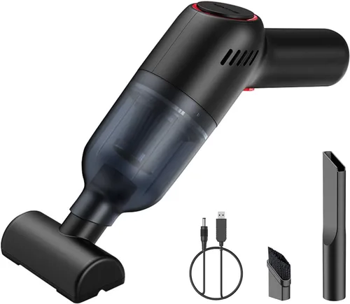Vista 2 de Aspiradora de mano inalámbrica para pistola de acolchonamiento, accesorios para alfombras, mini aspiradora, 9000 PA 120 W, aspiradora portátil