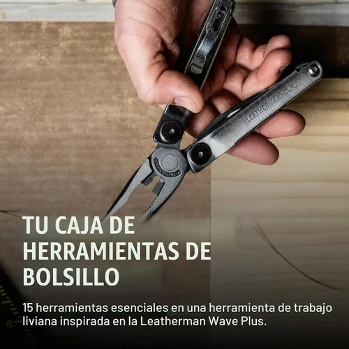 Vista 2 de LEATHERMAN, Multiherramienta Curl, herramienta diaria de acero inoxidable, con funda de nailon