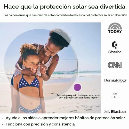 Vista 6 de SpotMyUV Adhesivos de protección solar, puntos indicadores SPF