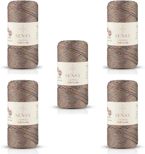 Vista 20 de Sensy Premium 2mm 229.5 metros de cuerda de poliéster 100% cordón de polipropileno Cordón de macramé 2mm Cordón para bolso de crochet Hilo