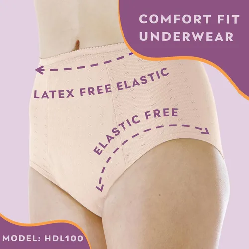 Vista 5 de Wearever Ropa interior de incontinencia para mujer para control de la vejiga con súper absorción, ropa interior reutilizable y lavable a prueba