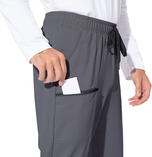 Vista 3 de M MAROAUT Pantalones deportivos ligeros para hombre con bolsillos con cremallera pantalones de entrenamiento para correr atletismo casual golf