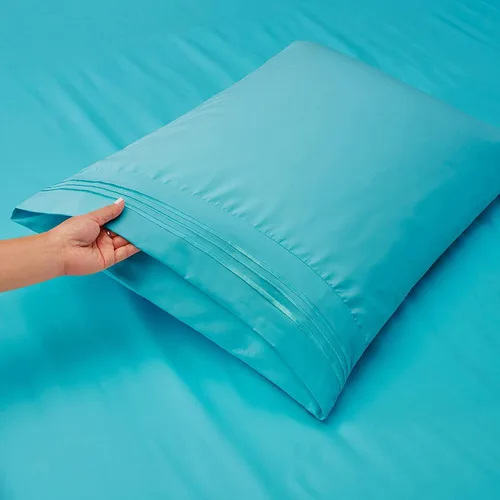 Vista 2 de Juego de sábanas divididas de 5 piezas, juego de sábanas de tamaño King dividido para cama ajustable, 100% algodón, 800 hilos, bolsillo profundo