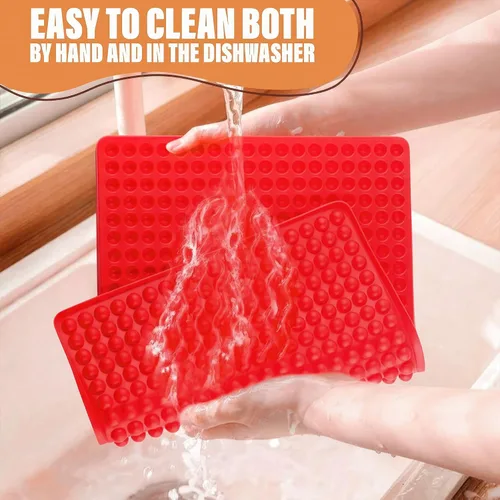 Vista 9 de Molde Boba 468-cavidad - Esterilla de silicona antiadherente flexible para hornear golosinas para perros, apta para lavavajillas, resistente al