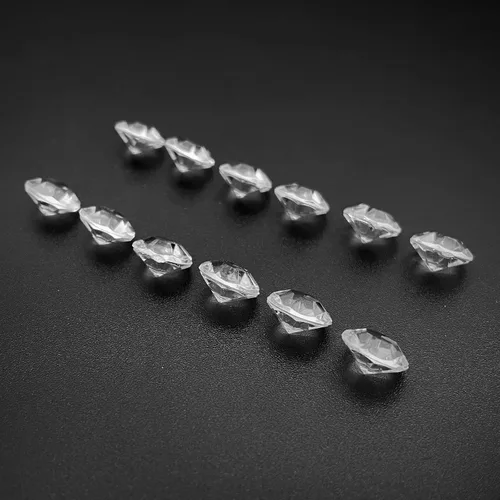 Vista 6 de Diamante falso, 1700 piezas de diamantes acrílicos transparentes de 0.394 pulgadas, gemas de cristal para rellenos de jarrón, dispersión de mesa