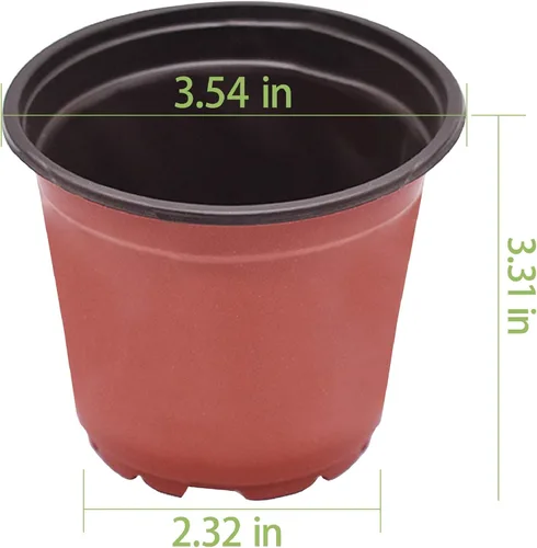 Vista 2 de Macetas de plántulas, macetas de plástico para plantas de semillero, macetas de vivero, contenedor de plantas apto para germinación de semillas