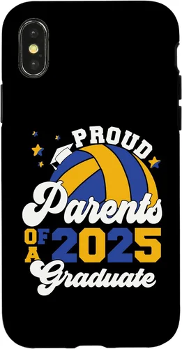 Vista 5 de iPhone 16 Parents of a 2025 Graduate Senior Graduation Volleyball Case