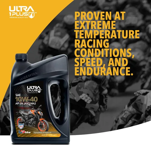 Vista 5 de 4T 10W-40 Aceite para motocicleta sintético completo API SN JASO MA2 - Aceite de motor 10W-40, 3 cuartos Engineered for optimum clutch performance