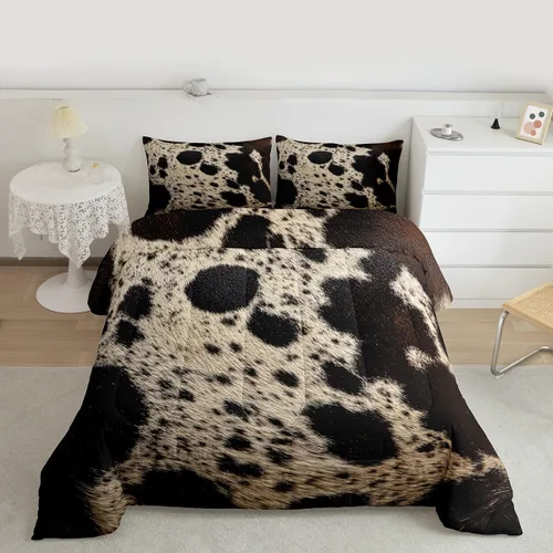 Vista 20 de Feelyou Juego de edredón de animales de la selva para todas las estaciones, juego de ropa de cama con 1 funda de almohada de microfibra de elefante