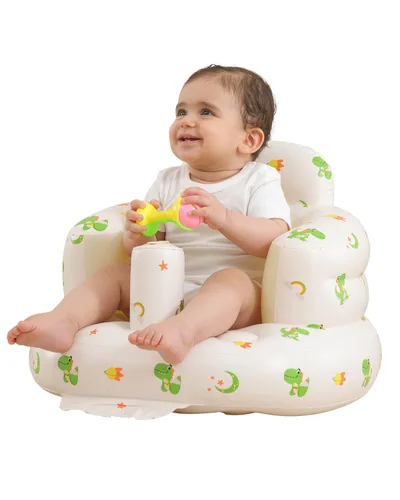 Vista 14 de AGITVPS Asiento de bebé inflable mejorado con bandeja para bebés de 3 a 36 meses, asiento de bumbo con bomba de aire integrada con bandeja, silla