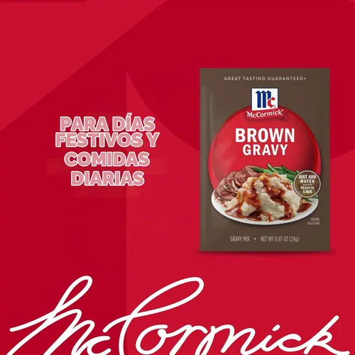 Vista 13 de McCormick - Mezcla de Brown Gravy - Sobre de condimentos, 0.87 onzas, paquete de 24