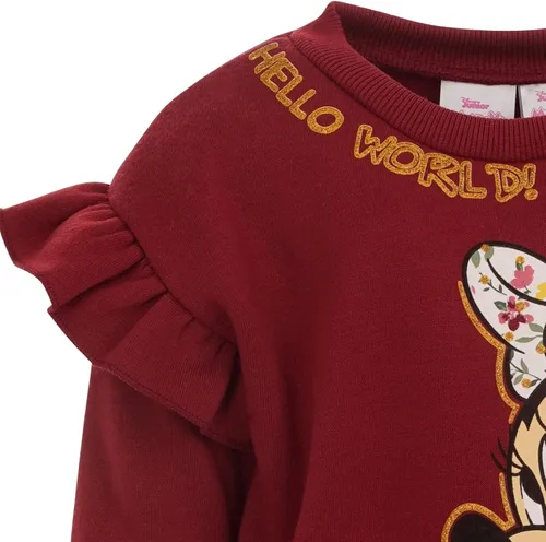 Vista 6 de Disney Minnie Mouse - Conjunto de sudadera y leggings de forro polar para bebés y niñas grandes