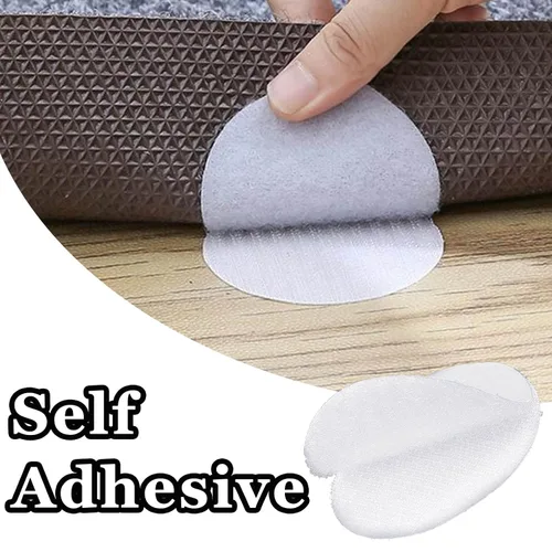Vista 4 de Tiras de cinta autoadhesiva redondas de puntos grandes de 2 pulgadas, cinta adhesiva de montaje de doble cara, impermeable, para el hogar, oficina