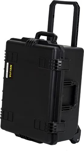 Vista 9 de MEIJIA Funda rígida portátil impermeable para todo tipo de clima, funda para cámara con espuma de ajuste personalizable, diseño ligero con mango