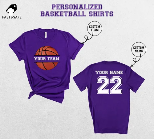 Vista 6 de Personalized Handmade Personalized Basketball Shirt, Custom Basketball Shirt, Basketball Mom Tee, Basketball Team Shirt, Basketball Shirt, School