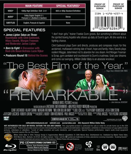 Vista 2 de Million Dollar Baby Blu-ray