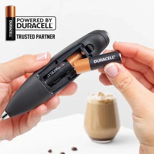 Vista 133 de Zulay Milk Boss Espumador de leche potente manual, hace espuma para latte, batidor para mezclar bebidas, café, miniespumador para capuchino, frappé