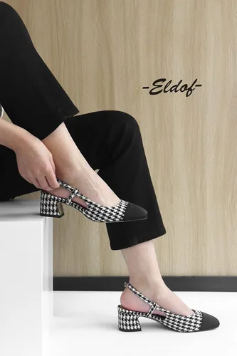 Vista 6 de Eldof Zapatos de tacón de bloque para mujer, tacones cuadrados con correa ajustable, zapatos de vestir de tacón bajo para mujer, boda, fiesta
