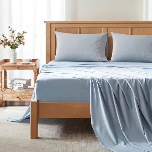 Vista 15 de Comfort Spaces - Sábana bajera Coolmax supersuave y resistente a la decoloración que absorbe la humedad con elásticos alrededor que se adapta a