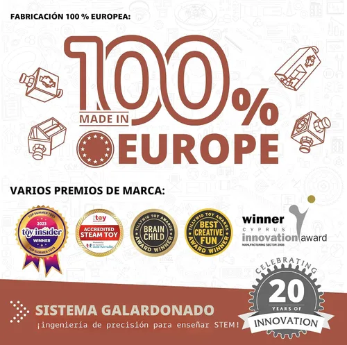 Vista 7 de Engino - Juguetes STEM, juguetes de construcción de poleas para niños de 9 años, juguetes educativos, regalo para niños y niñas