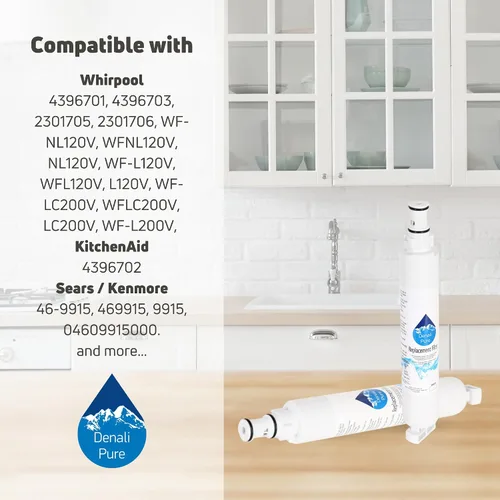 Vista 9 de 6-pack – Whirlpool g2ixefmwq01 Frigorífico Filtro de agua de repuesto Cartucho de filtro de agua para nevera Whirlpool 4396701 COMPATIBLES