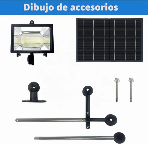 Vista 7 de Luz solar para señal, luces solares resistentes de 60 LED, iluminación para letreros al aire libre, 12000 mAh, iluminación comercial impermeable