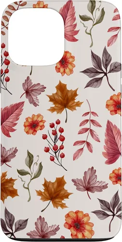Vista 24 de Halloween Pattern Fall Leaves Pattern - Autumn Season Case for iPhone 17