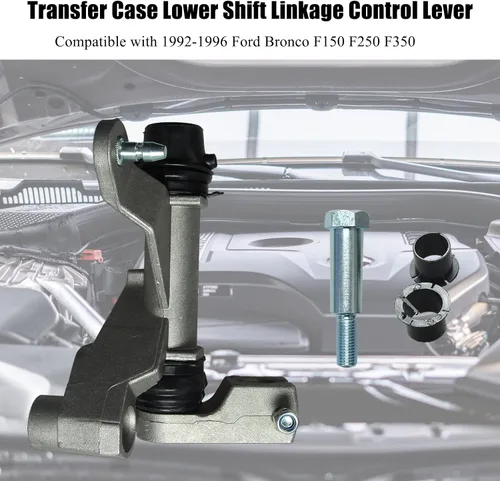 Vista 2 de Palanca de control de palanca de cambio inferior compatible con Ford Bronco F150 F250 F350 4WD 4X4 Control inferior de repuesto F6TZ7210HA