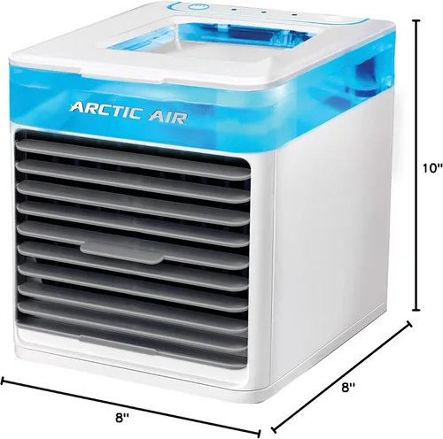 Vista 7 de Arctic Air Enfriador de aire evaporativo Pure Chill de Ontel - Potente enfriador de espacio personal de 3 velocidades, silencioso, ligero y portátil