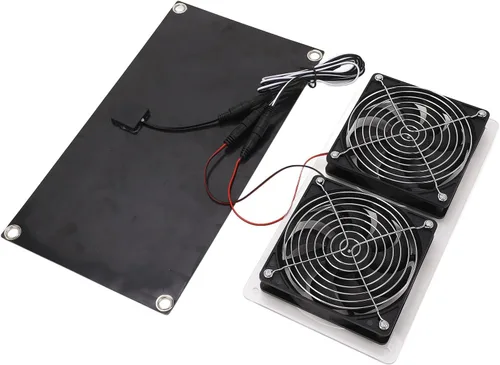 Vista 3 de Ventilador del generador solar, extractor de aire accionado solar compacto de 5 V para RV