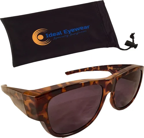 Vista 2 de Ajuste de estampado animal sobre gafas de sol sobre gafas graduadas - Funda incluida