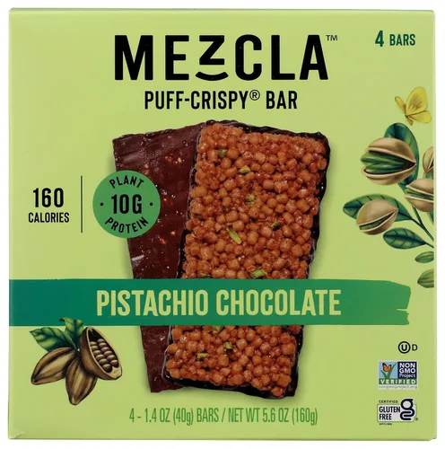 Vista 13 de Mezcla, Barra de proteína de pretzel de chocolate Sgl 1.4 onzas