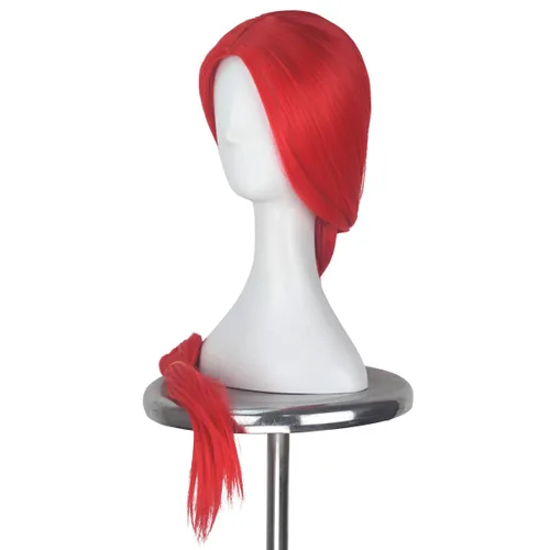 Vista 4 de M MISS U HAIR Missuhair - Peluca larga trenzada roja roja para mujer, peluca de disfraz de vaquera Jessie para mujer, 37.4in de largo, disfraz