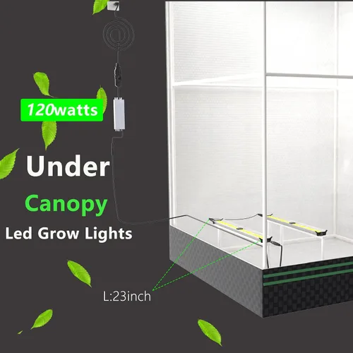 Vista 8 de FARMLITE Barras de luz de crecimiento de espectro completo debajo del dosel, lámparas de cultivo LED para plantas de interior, cadena de margaritas
