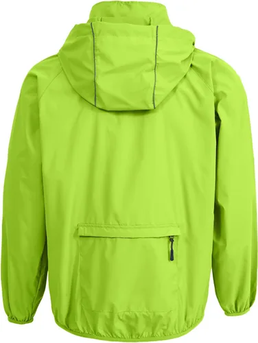 Vista 3 de Spmor - Chaqueta impermeable ligera para hombre, plegable, cortavientos, abrigo para correr