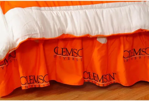 Vista 14 de College Covers Everything Comfy Nebraska Cornhuskers - Falda de cama con volantes, tamaño individual