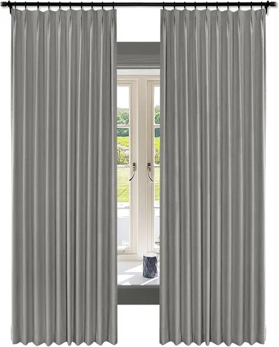 Vista 16 de Fcosie Juego de 2 paneles de cortinas opacas extralargas de 120 pulgadas de largo, cortinas de doble capa para oscurecer la habitación, paneles