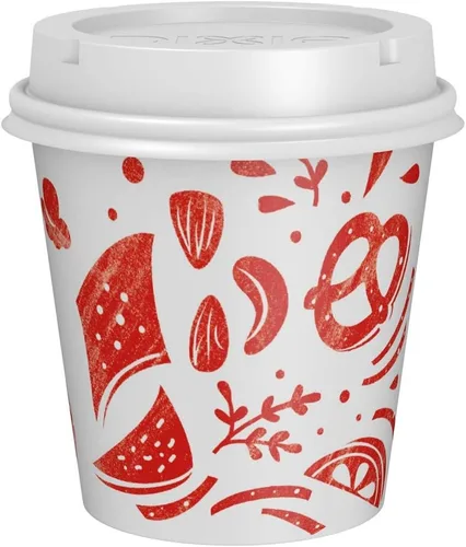 Vista 8 de Dixie To Go Snack Cups con tapas, tamaño de viaje de 10 onzas, 24 vasos de papel desechables
