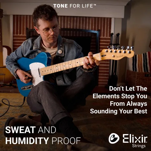 Vista 7 de Elixir Strings - Cuerdas de guitarra eléctrica de acero niquelado con revestimiento NANOWEB - Cuerdas de guitarra eléctrica Elixir - Ligeras/Pesadas