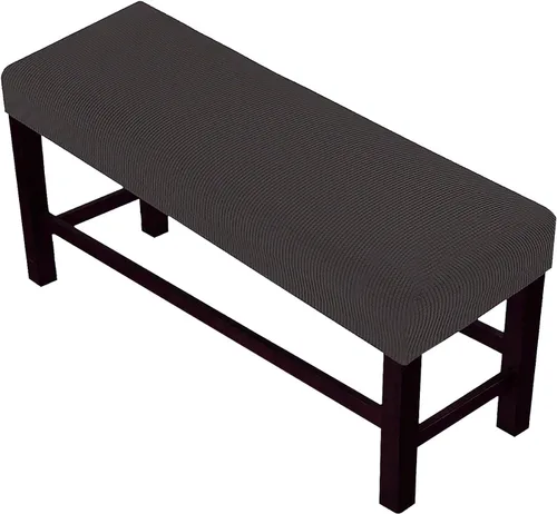 Vista 10 de Beacon Pet Fundas de jacquard para banco de comedor, funda tapizada de elastano suave y elástica, extraíble y lavable para sala de estar, Marrón
