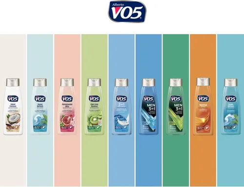 Vista 6 de VO5 Champú hidratante – 12.5 onzas líquidas – Cabello de hojas de coco de isla con aspecto vibrante y hermoso, color blanco